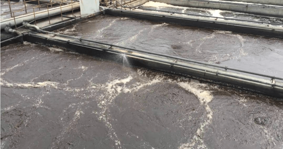 (圖:污水處理起泡池)